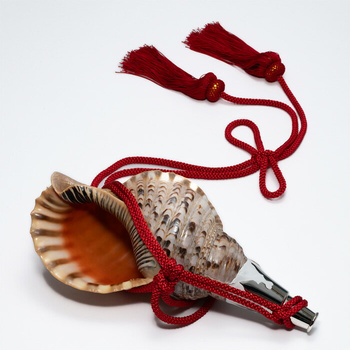 【 伊勢 宮忠 】【 No.84 法螺貝（ほら貝） 14インチ 】全長35cm 幅17.4cm 神具 楽器 笛 ほら貝 ホラ貝 神社祭儀式用具 神社 神職 真言宗(3)