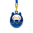 福音鈴 招き猫 (瑠璃色)