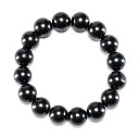 【天然石決算SALE】【ポイント10倍】シュンガイト ブレスレット (ロシア カレリア共和国産) 12mm 16玉 (アソート) No.3