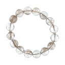 【天然石決算SALE】【ポイント10倍】ルチルクォーツ ブレスレット シルバールチルクォーツ (ブラジル産) 13mm 16玉 No.11