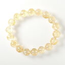シトリン ブレスレット 天然シトリン 12mm 18玉 No.53(3)