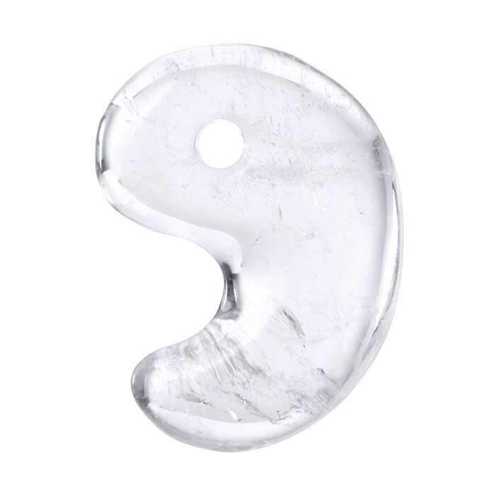 水晶 勾玉 白水晶 3A (乙女鉱山産) No.20 《ギャランティーカード付》