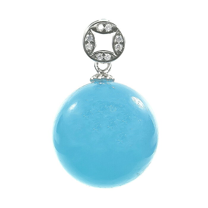 アクアマリン ペンダントトップ （モザンビーク産） 真鍮 （シルバーメッキ） （アソート） No.7