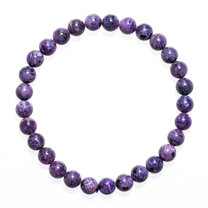 チャロアイト ブレスレット （ロシア産） 6.5mm 29玉 No.18