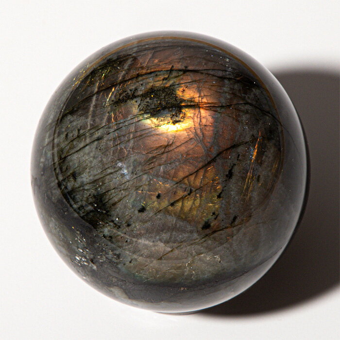 ラブラドライト 丸玉 （マダガスカル産） 64mm No.8