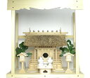 【 伊勢 宮忠 】【 神棚 茅葺一社宮 C型 中 袖付〈K-11〉+神具セット(ハーフ・小)+神棚板+雲板(中)のセット 】神棚 神具 神具セット 家庭用神棚 ...