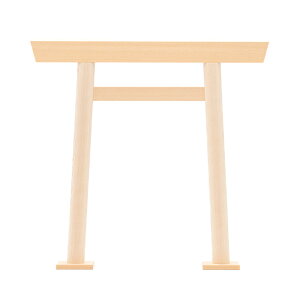 【 伊勢 宮忠 】【 鳥居 桧 大 足付 】幅45cm 高さ42.5cm 神棚 神具 白木鳥居 子授け 奉納 祈願 安産 伊勢 神宮 所管社 子安 神社 木華開耶姫命 授与品 記念品
