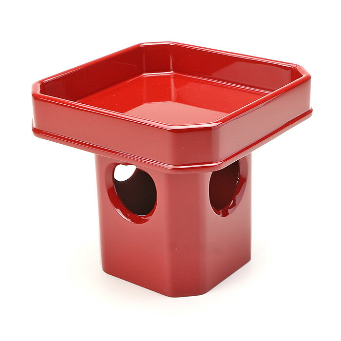 【 伊勢 宮忠 】【 朱塗三方 木製 5寸 】縦15cm 神棚 神具 お供え お供え台 台 お祀り 三方 三宝 さんぼう さんぽう ひのき ヒノキ