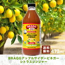 BRAGGアップルサイダービネガー シトラスジンジャー りんご酢飲料 473ml 日本正規品 米国産 非加熱 無ろ過 酢酸菌 マザー 健康酢 ビネガー 無添加 アップルビネガー 果実酢 酢 飲むお酢 濃縮 お酢ドリンク