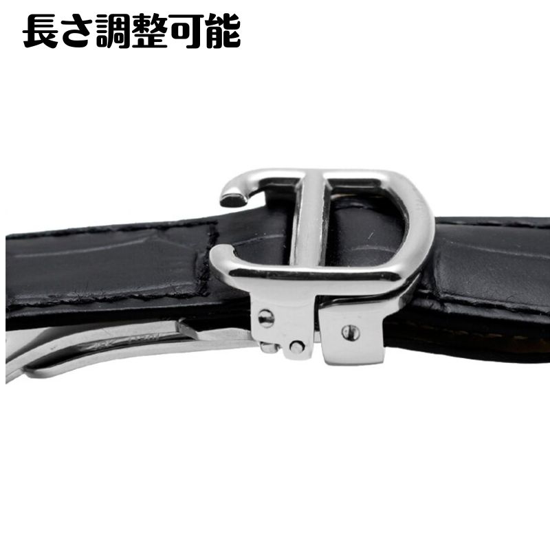 腕時計 交換ベルト カルティエ 本革 牛革ベルト 16mm 17mm 18mm 20mm 22mm 23mm 24...