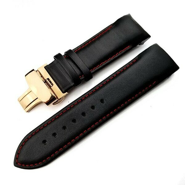 腕時計 交換ベルト ティソ T035 22mm 23mm 24mm 互換 社外品 ローズゴールドバックル 牛革 本革 レザーベルト バタフライバックル 交換用アクセサリー おしゃれ ファッション カラー 通勤 通学 スポーツ 20代 30代 40代 50代 60代 おすすめ 修理 調整 工具 ツール付き