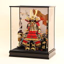 【5月31日迄☆8%OFF!】五月人形 鎧 ケース おしゃれ コンパクト 5号 黒小札赤縅 ケース鎧飾 5月人形 【ご優待割引価格】