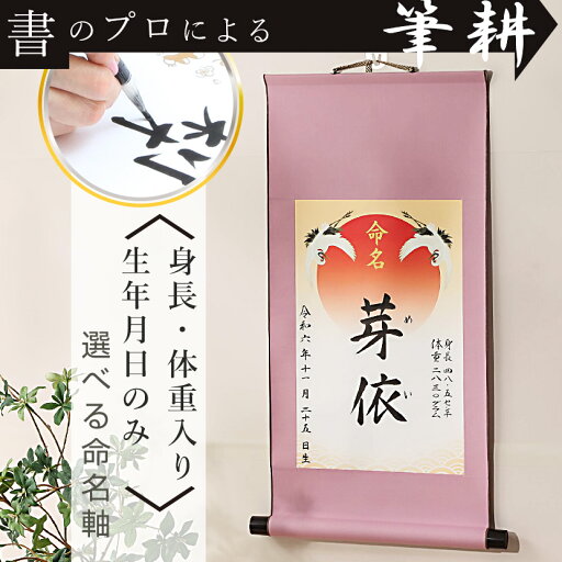 命名軸 吉祥旭日飛翔 ピンク 手書き 毛筆 身長・体重 H64cm×W36cm 出産 命名 お七夜 内祝い 出産祝い命名紙 掛軸 床の間 命名軸 吉祥旭日飛翔 ピンク 手書き 毛筆 身長・体重 H64cm×W36cm 出産 命名 お七夜 内祝い 出産祝い命名紙 掛軸 床の間