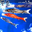 【最短翌日お届け】こいのぼり 鯉のぼり セット ベランダ 鯉 蒼龍【そうりゅう】 1.5m ベランダ用鯉のぼり ポール 矢車 取り付け金具 家紋 名前入れ可能吹流し 端午の節句 【こいのぼり ベランダ】【こいのぼり マンション】