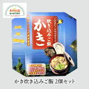 かき炊き込みご飯 2人前 牡蠣 カキ 本格おこわ 電子レンジ調理 宮城県産 もち米 米から炊き上げ ふっくら小粒 マリンプロ