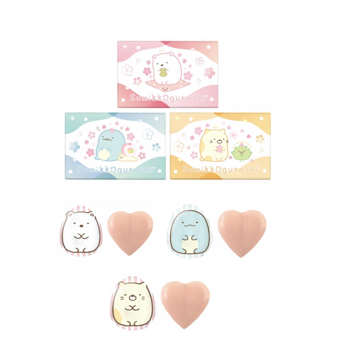 ハート ( Heart ) すみっコぐらし ツインギフト ランダム バラ売り チョコ チョコレート バレンタインデー ホワイトデー 食玩