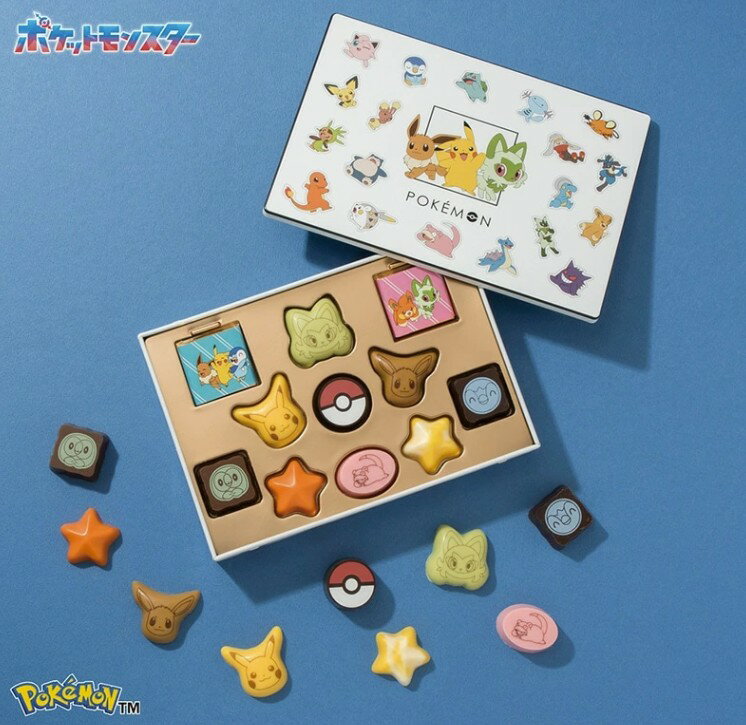バレンタイン チョコ 2025 松風屋 ギフト ピカチュウ ニャオハ ポケットモンスター チョコセットM（ポケモン）のサムネイル