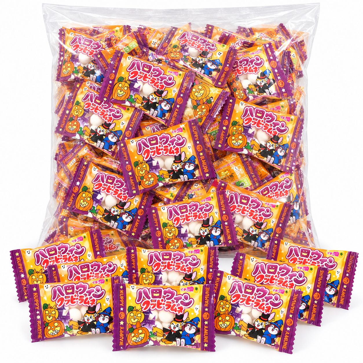 カクダイ製菓 クッピーラムネ 4g 個包装 業務用 ラムネ菓子 ハロウィン 駄菓子 大容量 配布用 景品