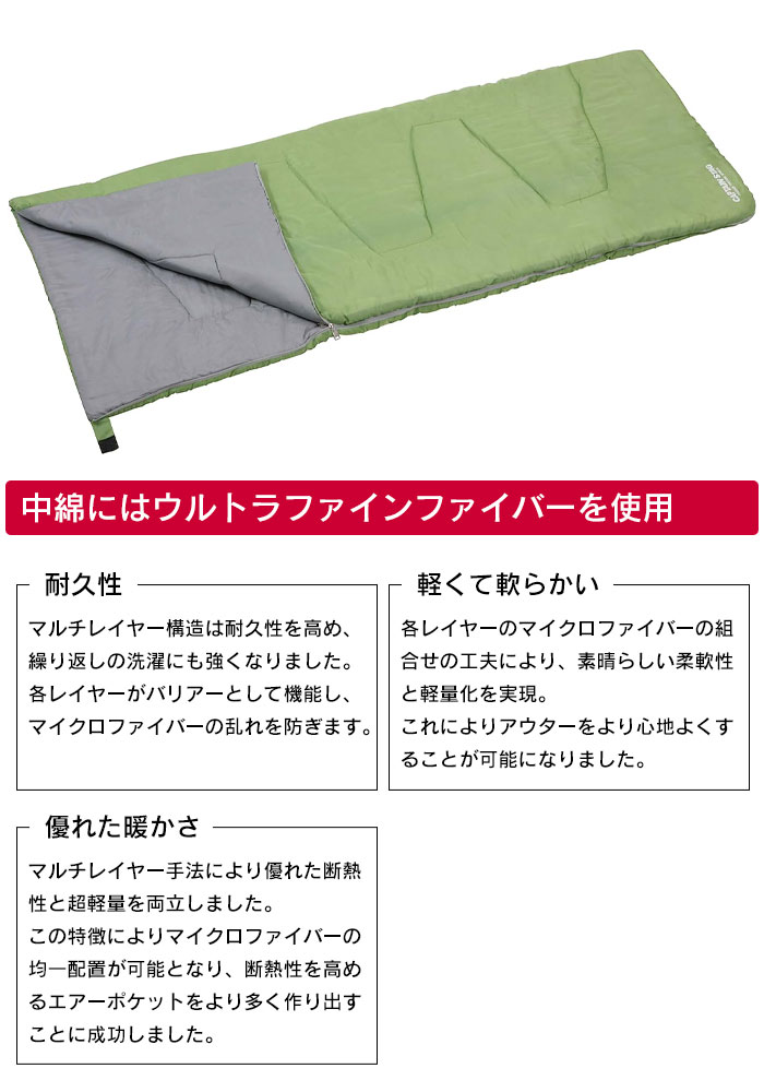 寝袋 シュラフ 洗える キングサイズ 封筒型 軽量 夏用 冬用 防災 寝袋 キャンプ miyaguchi-10020379 あなたのほしいインテリアのお店 サンプル画像3