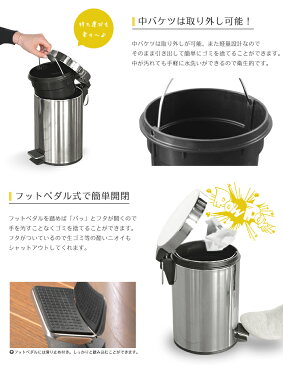 ペダル式ダストボックス 3L ごみ箱 ゴミ箱 ごみばこ ふた付 フタ付 ペダル タッグ キッチン