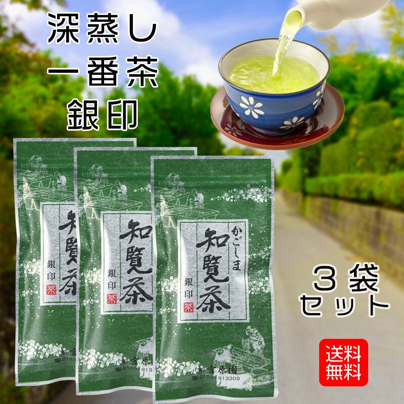 知覧茶 300g 100g×3 銀印 知覧茶 深蒸