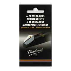 Vandoren バンドレン マウスピースクッション 【0.35mm 透明】マウスピースパッチ(6枚入り) ※メール便対応:代引不可