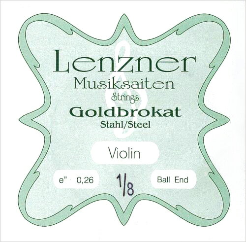 ヴァイオリン弦 Goldbrokat(ゴールドブロカット)E 0.26［1/8サイズ用］ ※メール便対応