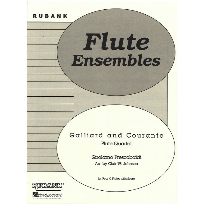 【フルート楽譜】ガイヤールとクーラント/Galliard and Courante