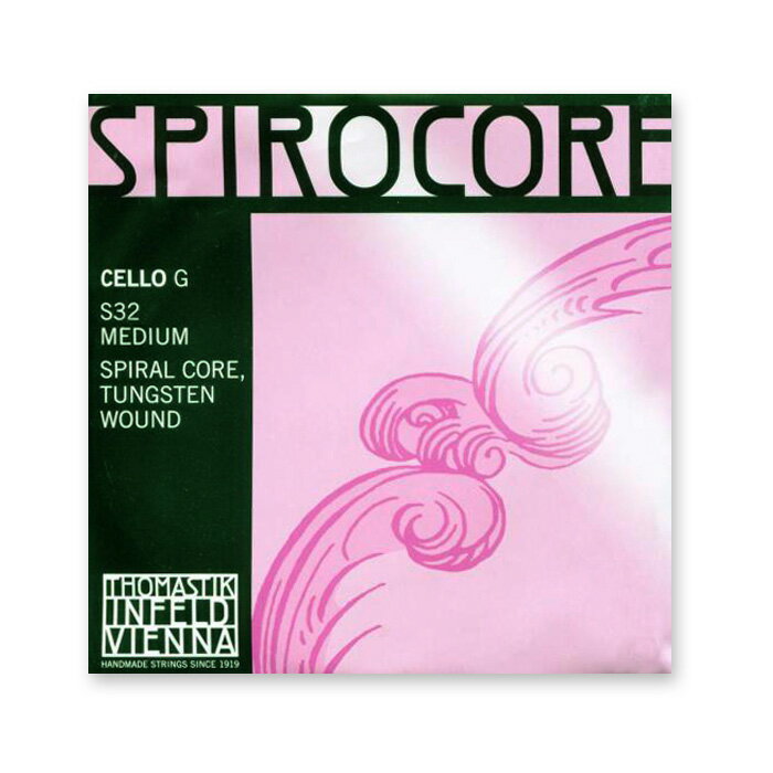 チェロ弦 SPIROCORE(スピロコア)G タングステン巻