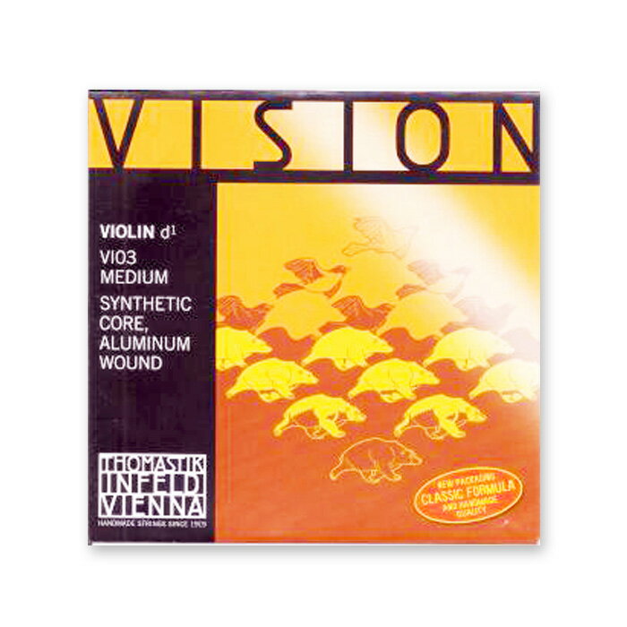 Strings - ヴァイオリン弦 VISION(ヴィジョン)D 1/8サイズ用 ※メール便対応