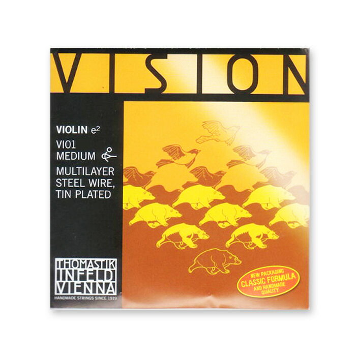 リーズナブルなことで人気のナイロン弦。輝かしく、はっきりとした音色で、多くのシンセティック弦と組み合わせることができる万能弦。（分数用もございます） ※こちらの商品は「4/4サイズ用・E線」「ボール・ループ兼用」です。 発売元：トマスティーク マルチレイヤースチールワイヤー／スズメッキ