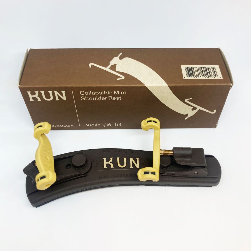 分数ヴァイオリン肩当て KUN mini 折りたたみ式 1/16～1/4用【レッスングッズ】
