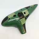 アケタ オカリナ RT-5C-I 市松模様 (濃い緑×薄い緑×黒) AKETA 【プレゼント 小型楽器】