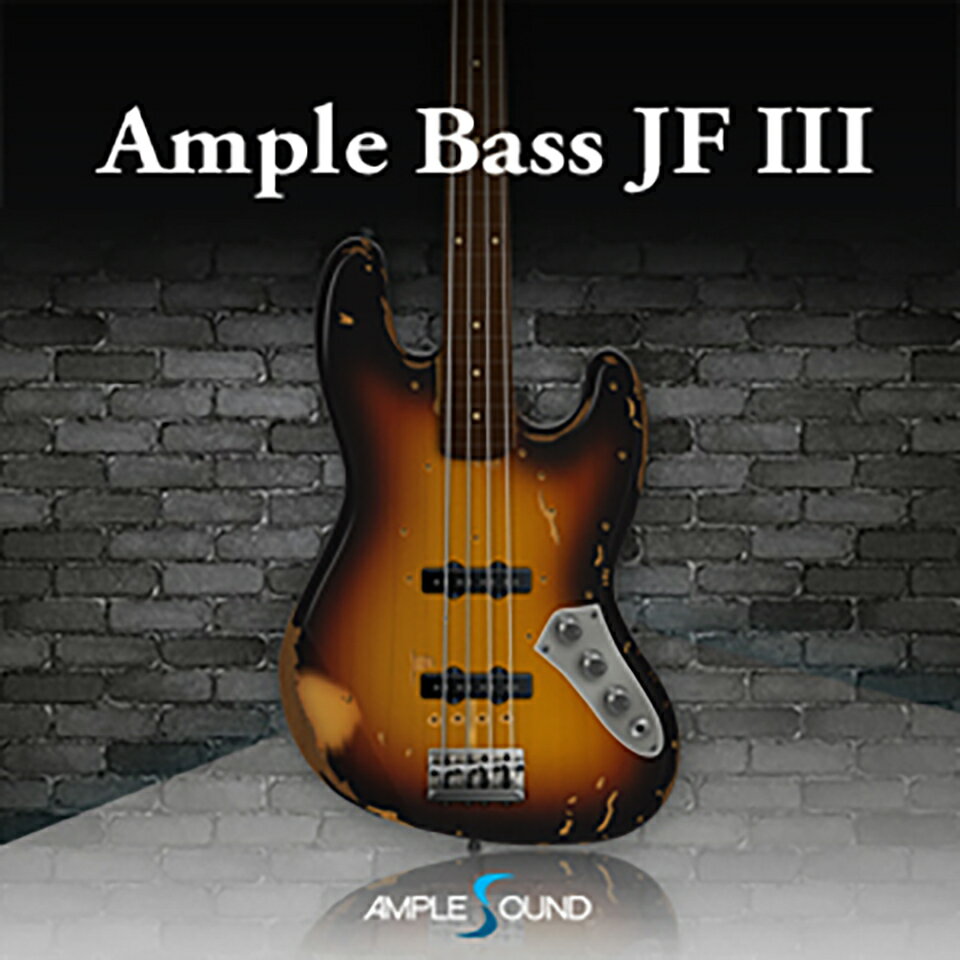 【製品概要】 『AMPLE BASS JF III』はFender Custom Shopのフレットレス・ベースJaco Pastorius Relic Jazz Bassを思うがままに演奏するベース音源です。 最新の動作環境はメーカーHPにてご確認ください。ダウンロード製品という性質上、シリアル納品後のキャンセルは行っておりません。予めご了承ください。