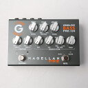 【製品概要】 オールアナログ仕様のベースプリアンプ/DI・ペダル MAGELLAN PRE/DI PEDAL (MG-PRE-PEDAL)は、オールアナログ仕様のベースプリアンプ/DI・ペダルです。ベースアンプ「MAGELLAN」シリーズのトーンと多用途性のすべてをコンパクトで軽量なペダルのフォーマットに取り込みました。 MG-PRE-PEDALは、ワイドレンジ入力ゲインコントロール、スウィープ可能なMID FREQを備えた3バンドイコライザー、独自のフットスイッチ式デュアルカーブ調整可能なCONTOUR回路、フットスイッチ式ミュート回路、Aux入力、ヘッドフォン出力、バランス/アンバランスメイン出力、バランスXLRダイレクト出力などの機能を備えています。 MG-PRE-PEDAL は、4-OTF-PEDAL、CRASH BOX 4、RE-Q-PEDALなど、Genzlerのペダルとの相性も抜群です。 【製品仕様】 ■ワイドレンジ入力回路 ■入力/マスター・ボリューム・コントロール ■可変ハイパスフィルター ■CURVE A/Bと切り替えが可能なデュアルCONTOUR ■プリアンプ出力-パワーアンプを駆動可能 ■AUX入力 ■スタジオクオリティのダイレクトアウト回路（プリ/ポスト、GNDリフト付) 【製品仕様】 ■電源：DC9V〜18V（ローノイズタイプ），両極性，80mA ■入力インピーダンス：＜1MΩ ■入力感度：-10dBu〜-20dBu((instrument level) ■最大入力感度：＞0dBu以上(9V電源) +5dBu以上(12V電源) +10dBu以上(18V電源) ■ハイパスフィルター：25Hz〜120hz、18dB/oct ■EQフィルターポイント： ・LOW:75Hz以下で+/-15dBのシェルビング ・MID：150Hz〜2.8kHz間で+/-15dBのピークディップ ・6kHz以上で+/-15dBのシェルビング ■PREAMP出力インピーダンス：1kΩ(アンバランス) / 2kΩ(バランス) ■PREAMP出力レベル：-10dBu〜+4dBu（ラインレベル） ■PREAMP出力レベル(アンバランス最大)：+8dBu(9V電源) +12dBu(12V電源) +16dBu(18V電源) ■PREAMP出力レベル(バランス最大)：+14dBu(9V電源) +18dBu(12V電源) +22dBu(18V電源) ■ダイレクト出力レベル：-30dBuバランス（マイクレベル） ■ダイレクト出力インピーダンス：2kΩ(バランス) ■AUX入力インピーダンス：10KΩ(バランス) ■AUX入力レベル：-10dBu/ 最大+10dBu　ステレオ(モノラル合計) ■ヘッドフォン出力：8Ω ■寸法：W152 x D110 x H63 mm ■重量：0.5kg 【こちらはお取り寄せ商品です】 ※こちらの商品はお取り寄せ商品となります。メーカー在庫状況によりお時間を頂く場合がございます。 ※商品写真はサンプル画像です。実際の商品は木目・色合い、パッケージ等異なる場合がございます。 ※製品の価格・仕様は予告なく変更になる場合がございます。