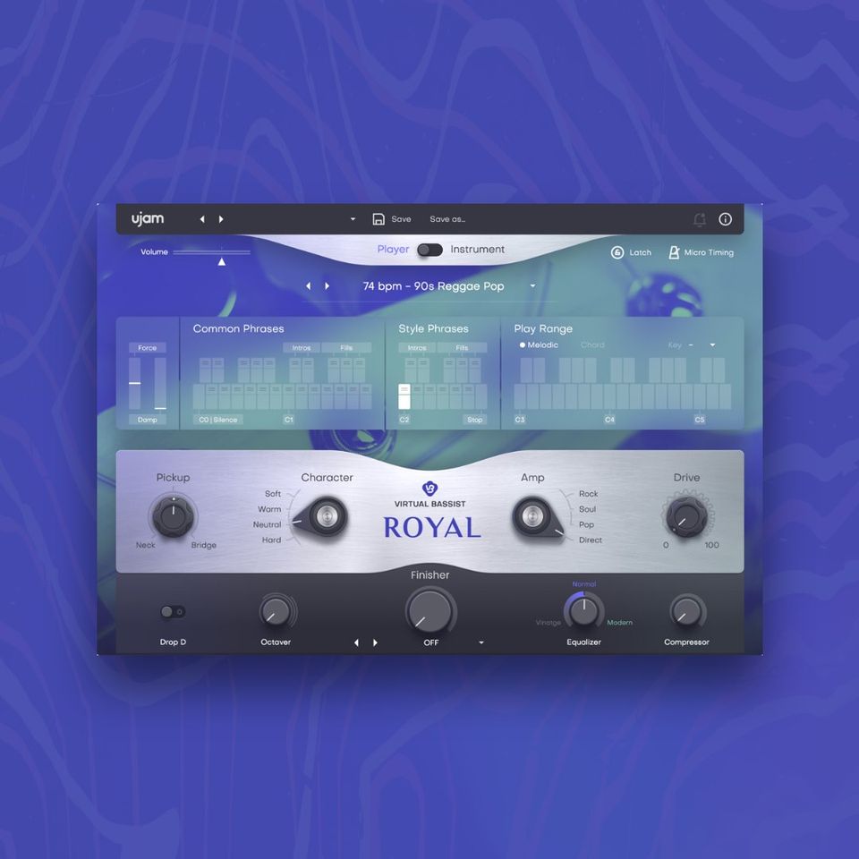 UJAM/VIRTUAL BASSIST - ROYAL 2【〜12/07 期間限定特価キャンペーン】【オンライン納品】