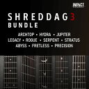 【製品概要】 SHREDDAGE 3 シリーズをまとめたバンドル。 『SHREDDAGE 3 BUNDLE』は、IMPACT SOUNDWORKS社のSHREDDAGE 3シリーズを1つにまとめたバンドルです。 【収録製品】 ■SHREDDAGE 3 HYDRA ■SHREDDAGE 3 JUPITER ■SHREDDAGE 3 STRATUS ■SHREDDAGE 3 SERPENT ■SHREDDAGE 3 ROGUE ■SHREDDAGE 3 ARCHTOP ■SHREDDAGE 3 LEGACY ■SHREDDAGE 3 ABYSS ■SHREDDAGE 3 PRECISION ■SHREDDAGE 3 FRETLESS 【製品仕様】 ■Kontakt 6.7.1以上が動作するマシンが必要です。 ■ハードディスクもしくはSSDに47GB以上の空き領域が必要です。 ■サウンド・モジュールをスムーズに動作させる為に、処理速度の速いCPU及びRAMメモリに十分な余裕があるコンピュータにインストールしてご使用されることをお奨めいたします。 ■ここに掲載している製品の仕様は、予告無く変更されることがあります。 ※動作環境などの最新情報につきましては、メーカー及び代理店の公式HPをご確認ください。 ※ソフトウェア製品という性質上、製品納品後のキャンセルはできかねますので、ご了承ください。 ※こちらの商品はソフトウェア音源となり、実際の楽器ではありません。