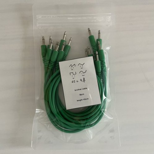 OSC兄弟/brother cable TRI GREEN 8本パック 45cm