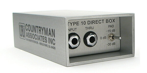 ダイレクトボックス・Countryman TYPE10レビュー【TYPE85との ダイレクトボックス・Countryman TYPE10レビュー【TYPE85との