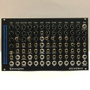 Erica Synths Pico System III Eurorack Moduleは42HPというサイズで強力なサウンドのフルアナログ(フルアナログではない。)シンセモジュールです。 【Feature】 ■2/3/4ステップ切替のCVシーケンサー ■2xアナログVCO ■VCOコントローラー/FM Index VCAモジュール ■CV/オーディオどちらでも扱える複数のミキサー ■モジュレーター(Pico RNDと同等の外部クロックに同期可能なサイン波LFO、パルス、ステップランダムCVおよびノイズソース） ■2xVC ASRエンベロープジェネレーター ■2x可変レゾナンス付きローパスゲート(VCAに切替も可) ■BBDディレイ・エフェクト(フィードバックへの3段階ローパスフィルター搭載) Pico System IIIはクラシカルなモジュラーシンセシスを楽しめるワンパッケージのセミモジュラーシステムです。 このシステムはベーシックなアナログモジュールを複数搭載し、パッチングのの創造性を促進することを目的として設計されています。 31の入力ジャックと20の出力ジャック(SUM OUTとMASTER OUTは同一とみなす)＋7種のスイッチがあります。 十分な数のパッチケーブルを自由に使用できる場合は、パッチングの組み合わせは12穰10009312垓1504京4250兆7401億7866万2400通りのパッチングバリエーションが作り出せます。 膨大なパッチングバリエーションのなかで実用的なのは0.0001%かもしれませんが、あなたとあなたの将来の子孫はPico System IIIでパッチングをしているだけで一生を過ごすことができます。 プリセットパッチを備えたボイスカードは他のユーロラックシステムとは一線を画します。 ユーザーはパッチを瞬時に根本的に変更できるため、実験的なライブパフォーマンスに適しています。 5つの優れたサウンドの「ファクトリープリセット」ボイスカードと、ブランクの5つのDIYボイスカードが付属しており、ユーザーは独自のパッチを開発できます。 自分でプリセットボイスカードを作るにはグランドを含む44箇所のパッチポイントを基板上で直接ハンダ付けする必要があります。 ■付属品 1本のHosaスタッカブルケーブル、電源バスケーブル、5枚のファクトリープリセットボイスカードと5枚のDIYボイスカード、ユーザーマニュアル(英文)、パッチノートシート、マウントネジ 【Spec】 ■オーディオ信号レベル:10Vptp ■CV信号レベル(フルスパン):-5V〜+5V ■シーケンサーCV出力レンジ:0〜+5V ■LFOレート:0.21Hz〜20Hz ■VC EGアタックタイム:0〜3秒 ■VC EGリリースタイム:0〜4.2秒 ■最大BBDディレイ・タイム4:00ミリ秒 ■MIX3セクションのMASTER OUTとSUM OUTは同じ信号が出力されます。MASTER OUTはステレオジャックが採用されており左右に同じ音が振られるステレオプラグ専用の設計です、モノラルケーブルを接続するとオーディオ信号はグランドにショートされ音が出なくなる仕様です。MASTER OUTにはヘッドホンを接続することも可能です。 モノラルプラグで出力する場合はSUM OUTへ接続してください。 SUM OUTにはMIX2/3の矢印が書かれているOUTが内部決戦でミックスされています。矢印の生えている方のジャックにプラグを刺した場合SUM OUTからその出力は切り離されます。 ■サイズ:42HP ■Max Depth:35mm ■消費電流 +12V:175mA/-12V:112mA ※電源バス端子を2つ装備しています、ご使用時は必ずどちらか片方だけ電源と接続してください。 ※この商品はモジュール型シンセサイザー（ユーロラック・モジュラーシンセ規格）です。単品での使用はできません。 いくつかのパッチング/モジュールと組み合わせての使用となります。電源供給ユニット、マウントケースが別途必要です。