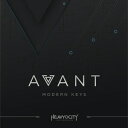 【製品概要】 エレピに新たな配役を与える、シネマティック・エレピ音源 『AVANT: MODERN KEYS』は、エレクトリックピアノをHEAVYOCITY のサウンドデザインによって大胆にアレンジした、シネマティック・エレピ音源です。HEAVYOCITY は、その特徴的なサウンドと音楽的な歴史に基づき、ベースとなる個体にMark IIエレクトリック・ピアノを選び、エレクトリックピアノを再発明することを目標に開発が進められました。 Mark II を分解し内部コンポーネントのTine（音叉）をハンマーで叩き、麻紐で擦り、ギターピックでハジき、eBow で振動させた、華麗で革新的、そしてユニークなサウンドのアーティキュレーション16種類を収録しています。 好評を博した『ASCEND: MODERN GRAND』より受け継いだパワフルなASCEND エンジンによって、UI中心部の2D triangular mixer で3つのチャンネルにロードしたサンプルをブレンド。Mark II 本来のオーガニックなサウンドや揺蕩うテクスチャ、パーカッシブなサウンドを生成します。2D triangular mixer のミキサーカーソルを操作して好きなブレンド具合で固定することも、MIDI CC やオートメート機能でサンプル間をモジュレートさせることも可能です。その他、チャンネルごとのアンプエンベロープや、16ステップのアルペジエイター、ランダムなノート・ジェネレータとしても機能するMIDI ディレイ、12種類の中から4種類をチェインできるマスター・エフェクト、フィルターやディレイをもつコンボリューションリバーブを搭載。これらの機能をフルに活用した100種類以上のSnapShot プリセットからお好みのプリセットを選ぶことで、エレピを超えたサウンドをお届けします。 【製品特徴】 ■2D triangular mixer ・最大3種類のソースをロードすると画面中央のミキサー各頂点にアサインされ、カーソルを操作することで好きなブレンド具合を設定可能。 ・ミキサー・カーソルのX 軸 / Y 軸の動きそれぞれにMIDI CCをアサインし、オートメーションによる3ソース間のモジュレートが可能。あるいは、マウス操作によるカーソルの動きを最大4小節の長さまで記録し、カーソルの動きをループさせることも出来ます。 ■SETTINGS ページ ・サステイン・ペダル上下や鍵盤押下時のノイズ音量設定 ・ベロシティ・カーブ調整 ・アウトプットのステレオ幅調整 ・サステインペダル踏込時の共鳴、及びリリースサンプルの音量調整 ■Source ページ ・各チャンネルにロードするソースの試聴 / 選択 ■MODULATE ページ ・2D triangular mixer 内のカーソル位置を基準に、1ノートずつサウンドをモジュレートさせるソース設定（LFO / ENV / VEL / KEY） ・2D triangular mixer 内のカーソル位置を操作するMIDI CC の設定 ■ARPEGGIATE ページ ・最大16 ステップのアルペジエイター ・1ステップの長さ / 和音入力時の挙動 / オクターブ / スウィング / ホールドなどのパラメータを設定 ■ECHOES ページ ・REPLICATE モード（スタンダードなMIDIディレイ）と、GENERATE モード（入力ノートを元に新しいノートを生成）、2つのモードを持つMIDI ディレイ・エフェクト ・エコーで生成されるMIDIノートのスケール / ベロシティ / トランスポーズ / プリディレイ / ディレイタイム / ディケイ / エコーの数などのパラメータを設定 ■FX ページ ・最大4 つのエフェクト・スロットに12種のエフェクトから任意のエフェクトをロード可能なマスター・エフェクト ・搭載エフェクト：Clean Compressor / Dirty Compressor / Overdrive Saturation / Aging（古いテープマシンを摸したエフェクト） / EQ / Filter / Gate / Diffusion Delay / Stereo Delay / Digital Reverb / Plate Reverb / Hall Reverb ■CONVOLVE ページ ・マスターエフェクトとは別系統の、各チャンネルからセンドされたソースに対するコンボリューションエフェクトを設定 ・4 カテゴリ（FORWARD / REVERSE / RHYTHMIC / RHYTHMIC REV）合計48種類のインパルス・レスポンスを選択可能 ・Highpass Filters / Lowpass Filter / Rhythmic Gate / Delay / Algorithmic Reverb を搭載 【製品仕様】 ■Native Instruments KONTAKT 6 PLAYER 採用 ■マルチ・プロセッサー/マルチ・コアに対応 ■KONTAKTスクリプト・プロセッサにより、各インストゥルメント独自のGUIやエフェクト等を搭載 ■32bit プロセッシングによるハイクォリティなサウンド出力 ■改良されたDFD(Direct From Disk)機能によるハードディスク・ストリーミング再生。サンプルをRAMメモリに読み込まずハードディスクから直接再生する事で、コンピュータに搭載されたメモリ容量以上の大容量サウンドを扱う事が可能 ■柔軟なアウトプット・ルーティング（各アウトプット・チャンネルのフェーダーには4つのインサート・エフェクトと4X4のAUXエフェクトを適用可能） ■マスター・チューニング／マスター・テンポ設定 ■パフォーマンス・ビュー／ミニマイズド・ビュー切替 ■最大64パート・マルチティンバー／同時発音数無制限 ※動作環境などの最新情報につきましては、メーカー及び代理店の公式HPをご確認ください。 ※ダウンロード製品という性質上、製品納品後のキャンセルはできかねますので、ご了承ください。