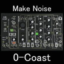 Make Noise 0-Coast (ノー・コースト) はユーロラック・モジュラーシンセの世界で確固たる地位を確立したMake Noiseによる、初のテーブルトップタイプのセミモジュラー・シンセサイザーです。 アメリカEast Coast(東海岸)スタイルのシンセサイザーやWest Coast(西海岸)スタイルのシンセサイザーから影響を受けつつも、そのどちらでもない「No Coast」スタイルのシンセサイザーです。 この小さなボディに多くのMake Noiseのエッセンスが結集しています。 まだモジュラーシンセシスに触れた事の無いライトユーザーの入門機種として、また多数のユーロラック・モジュールを所有するヘビーユーザーの拡張システムとして、全てのシンセサイザーフリークが音作りの可能性を追求できる1台です。 【Feature】 0-CoastはMake Noiseが初めて開発したスタンドアローンタイプのシンセサイザーで、付属のパッチケーブルを使用してクラシックなモジュラーシンセの音作りを楽しめます。 また各セクションがあらかじめ内部で繋がっている「セミモジュラー」タイプのシンセサイザーなので、パッチケーブルで結線しなくても手軽に音作りを楽しむ事が可能です。 VCOは三角波と矩形波を出力するトライアングルコアのアナログVCOを搭載しており、ベーシックなサウンドを生成します。 VCOで生成したサウンドは、隣のOvertoneとMultiplyにより複雑な波形に変化させユニークなサウンドにできます。 VCOとOvertone+MultiplyのサウンドはBALANCEセクションでミックスバランスを調整した後、DYNAMICSセクションへ送られます。DYNAMICSはVCFとVCAをひとつにした様な回路で、入力したサウンドの明るさと音量を同時にコントロールします。 これは有機的でパーカッシブなサウンドを生み出す「ローパスゲート」と呼ばれる機能で、西海岸スタイルのシンセシスには欠かせない機能の1つです。 SLOPE セクションでは”Rise”と”Fall”2つの時間パラメーターと、Vari-Responseにより、トリガーを入力すると動作するモジュレーションCVを生成します。 CYCLEをオンにするとトリガーに関係無く、LFOの様にループさせる事もできます。 SlopeはOvertoneとMultiplyに内部結線されており、パラメーターをモジュレーションさせます。 CONTOURセクションは”ONSET” ”SUSTAIN” ”DECAY”3つの時間パラメーターと、Vari-Responseにより、ゲートを入力すると動作するモジュレーションCVを生成します。CONTOURはDYNAMICSセクションに内部結線されており、音量をコントロールできます。 東海岸スタイルのエンベロープと西海岸スタイルのローパスゲート、0-Coast はどちらのスタイルも併せ持つシンセサイザーです。 【Feature】 モジュラーシンセと互換性のあるCV/Gateに対応しているのでMake Noiseのモジュールをはじめ、他社製ユーロラック・モジュールやアナログシンセとも接続して音作りができます。 基本的な機能が揃っている0-Coastは、モジュラーシステムのコアとしても活躍するでしょう。 MIDIにも対応しているので外部のキーボード等で演奏したり、MIDIコントロール・アルペジエーターでアルペジオ演奏ができます。 MIDIクロックと同期させる事ができます。MIDI接続は付属の専用MIDIケーブルを使用します。 【Spec】 サイズ：13.97 x 22.86 x 3.7 (cm)(ゴム足、ノブを含む) 重量：764g 付属品:パッチケーブル(メーカー純正品), ステレオMini - MIDI ケーブル, ACアダプター