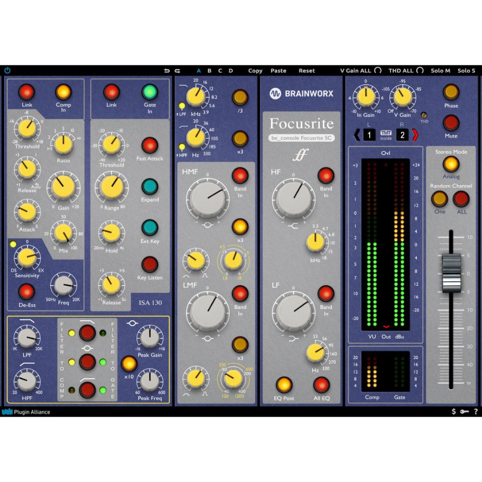 Plugin Alliance/Brainworx bx_console Focusrite SC【オンライン納品】【在庫あり】