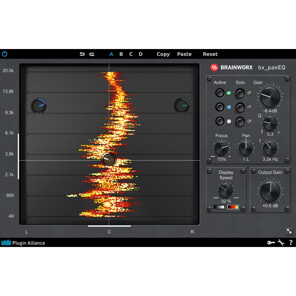 こちらの商品は【Recording Proshop Miyaji (RPM)】のお取り扱い商品です。 お電話でのお問い合わせは03-3255-3332まで。 【製品概要】 ミッド/サイド・ミキシング・ツールのリーディング・ディベロッパーであるBrainworxは、再びゲーム・チェンジャーを発表しました。それがbx_panEQです。この次世代空間イコライザーは、ステレオ・トラックを構築し、形作る方法を永遠に変えるでしょう。 録音済みのステレオミックスに埋もれたクラッシュシンバルを、サウンドステージの他の位置にパンされた楽器に影響を与えることなくEQ処理することを想像してみてください。bx_panEQは、コンテンツのステレオ空間化を包括的に表示し、直感的なビジュアルコントロールを提供して、ステレオフィールドを好みに合わせて形成するのに役立ちます。これは、ステレオ空間処理に対する全く新しいアプローチです。 bx_panEQ の中心は、各フィルタの Focus コントロールです。このコントロールは、フィルタの効果がステレオパノラマでどの程度広がるかを調整し、大まかなストロークからミックスの正確な調整まで、あらゆることを可能にします。APIスタイルのプロポーショナルQデザインは、ゲインを0dBから増減させるとQファクターが上昇し、EQの微調整をピンポイントで行うことができるため、より正確な調整が可能です。 各バンドのソロ・ボタンにより、信号の純粋な違いを試聴することで、周波数特性の正確な変化を把握することができます。 また、パノラミックスペクトルアナライザーは、EQのブーストとカットの振幅をステレオフィールドと周波数スペクトルにリアルタイムで表示し、ステレオ幅と周波数特性のブレンドを正確に示しながら、直感的に操作することを可能にします。このディスプレイから、ステレオ位置や各バンドの相対ゲインを直接調整できるので、オートメーション・レコーディングやその場での調整にも役立ちます。さらに、bx_panEQはBrainworxのプラグインとして初めてリサイズ可能なインターフェースを備えており、アナライザーのサイズを大きくして大きなディスプレイでも快適に作業を行うことができます。 ミキシングとマスタリングのアプリケーションでbx_panEQが解き放つパワーは絶大です。アコースティックギターのステレオトラックに、左から右のパンポジションで徐々に高い周波数をブーストして、トラックの幅を広げることができます。 ライブコンサートのステレオミックスでは、他のステレオフィールドに影響を与えることなく、ブーミーなギターを調整することができます。 マスタリングエンジニアは、局所的なスペクトルのアンバランスを個別にイコライズして、偏ったミックスを修正できます。音楽プロデューサーは、バンドを自動化して、ユニークで興味深いステレオフィルタ効果を得るために、スペクトルアナライザを横切ることができます。 bx_panEQを使ったアプリケーションは無限大です。 bx_panEQ。ポイントを決める。EQする。完了です。 ※動作環境などの最新情報につきましては、メーカー及び代理店の公式HPをご確認ください。 ※ソフトウェア製品という性質上、製品納品後のキャンセルはできかねますので、ご了承ください。 ※こちらの商品はソフトウェアとなり、ハードウェアの機材ではありません。