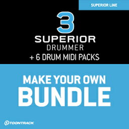 TOONTRACK/SUPERIOR DRUMMER 3 MIDI EDITION【オンライン納品】【在庫あり】