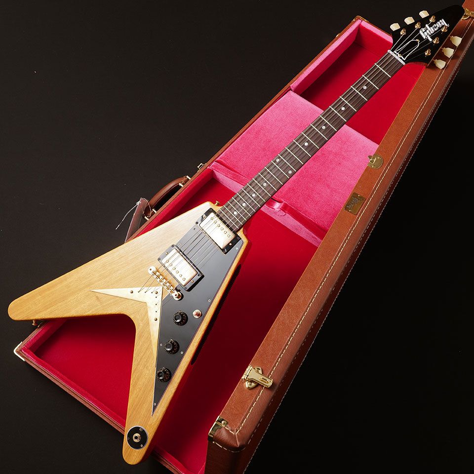 Gibson Custom Shop/1958 Korina Flying V Reissue (Black Pickguard) Naturalں߸ˤ