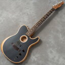 Fenderによる新世代のギターAcoustasonic にコストパフォーマンスモデルが登場!! ネックシェイプやサイズ感、手に取った感覚はエレクトリック。エレクトリック、アコースティックはもちろん、そのどちらでもないシームレスな全く新しいサウンドをアウトプット。生鳴りも充分なので、部屋弾きにも最適。 フェンダーの革新的なAcoustasonicプラットフォームは、Acoustasonic Player Telecasterによって進化を続けます。このアコースティック／エレクトリックギターは、6つのユニークなヴォイシングにより、その個性を確固たるものにします。洗練された3ウェイスイッチングが、アコースティックトーンとエレクトリックトーンを隔てなく、自在に行き来することを可能にします。Acoustasonic Player Telecasterは、現代のミュージシャンにとってより身近なツールとなるプラットフォームを提案します。 Acoustasonic Player Telecaster, Rosewood Fingerboard, Brushed Black モデル番号: 0972213239 UPC#: 885978898039 Neck Fingerboard MaterialRosewood フィンガーボードラジアス12” (305 mm) ネックフィニッシュSatin Urethane ネックMahogany ネックシェイプModern ”Deep C” フレット数22 ナットの素材Graph Tech TUSQ ナット幅1.6875” (42.86 mm) ポジションインレイWhite Dot ナットGraph Tech TUSQ トラスロッドBi-FlexTM トラスロッドナット1/8” American Series ボディ ボディMahogany ボディバックMahogany ボディフィニッシュPolyester Satin Matte ボディ素材Mahogany ボディシェイプModified Telecaster ボディサイドMahogany Body StyleModified Telecaster ボディトップSolid A Sitka Spruce PurflingBlack/Cream/Black ロゼット2-Ring B/W/B Sound HoleWaterFall Sound Port ブリッジModern Asymmetrical Bridge PinsGraphTech Tusq ハードウェアフィニッシュChrome ピックガードNone Strap Buttons American Series ストリング Fender Dura-Tone 860CL Coated Phosphor Bronze (.011-.052 Gauges) チューニングマシーンFender Standard Cast/Sealed Staggered コントロールMaster Volume, ”Blend” Knob, 3-Way Switch Special Electronics2-pickup configuration: Under-Saddle Piezo/N4 Magnetic アクセサリー トラスロッドレンチ1/8” Hex (Allen) Measurements Body Depth1.75” (44.45 mm) Body Length16.54” (420 mm) 寸法6.20x17.30x44.75 IN フレットサイズNarrow Tall スケール25.5” (648 mm) ギグバッグ、正規輸入保証付属 【こちらはお取り寄せ商品です】 ※こちらの商品はお取り寄せ商品となります。メーカー在庫状況によりお時間を頂く場合がございます。 ※商品写真はサンプル画像です。実際の商品は木目・色合い、パッケージ等異なる場合がございます。 ※製品の価格・仕様は予告なく変更になる場合がございます。