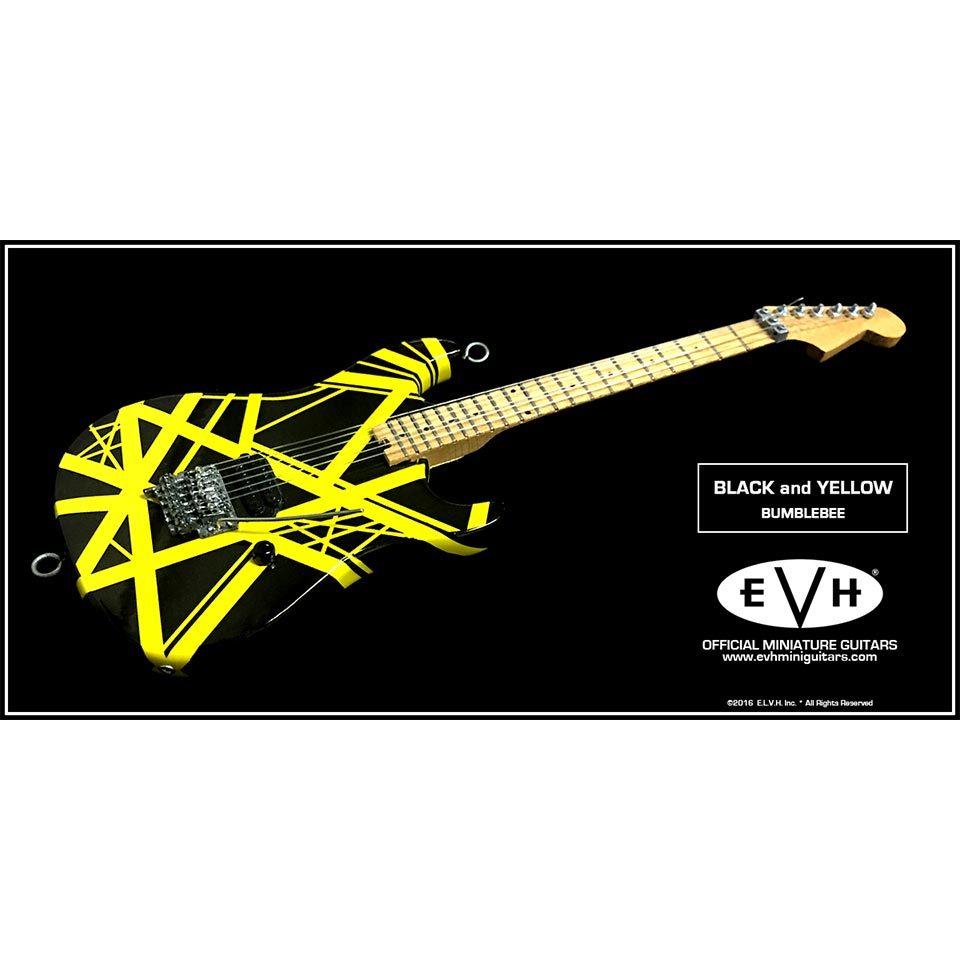 EVH MINI GUITARS/Black and Yellow VH2 