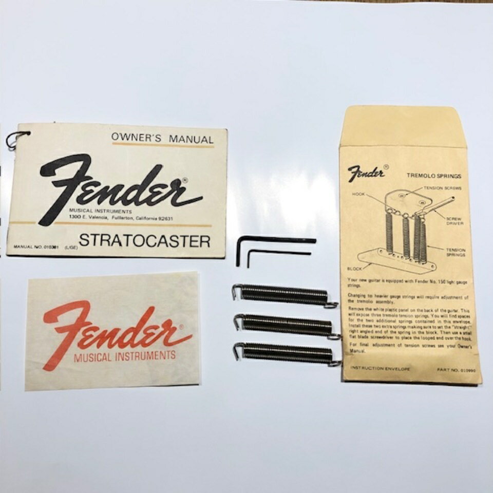 Fender/1970sトレモロアーム・スプリング&取り扱い説明書【中古】【Vintage】【在庫あり】