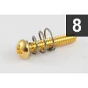 ALLPARTS/Pack of 8 Gold Single Coil Pickup Screws【7542】【在庫あり】